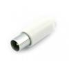 CONNETTORE ANTENNA VALUELINE VLSP40903W SPINA VOLANTE MASCHIO COLORE BIANCO